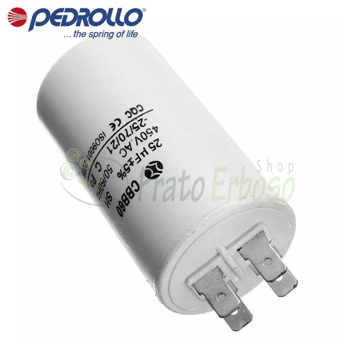 [C0263] PEDROLLO CAPACITOR 10µF/450V